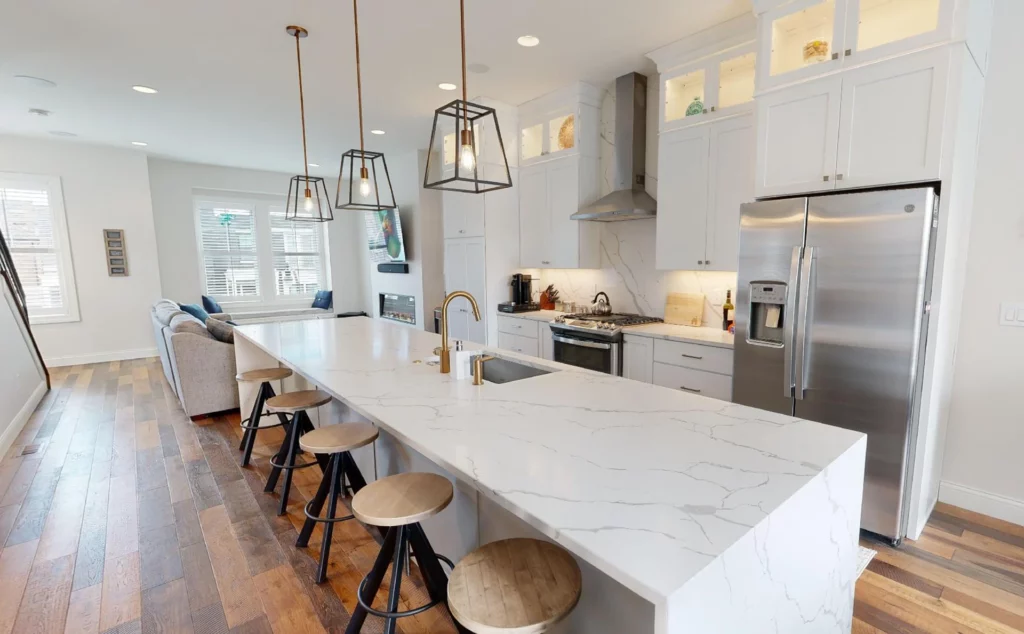 Kitchen in a townhome at Merrimac Square in Cincinnati, Ohio
