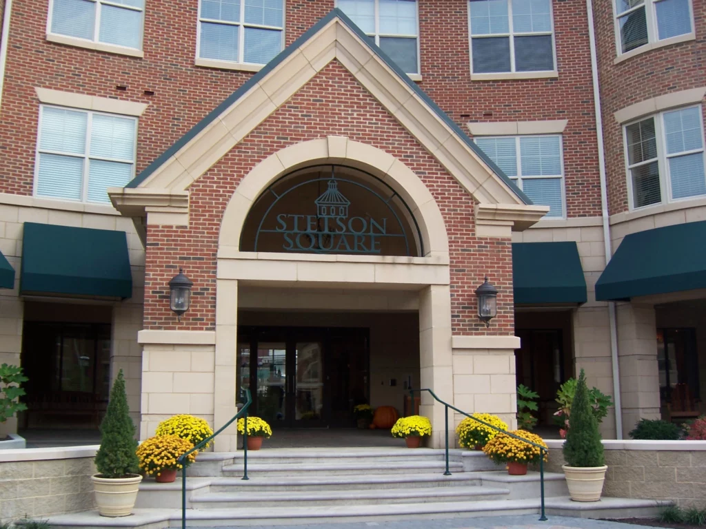 Entrance to apartment building | The village at Stetson Square in Corryville, Cincinnati, Ohio